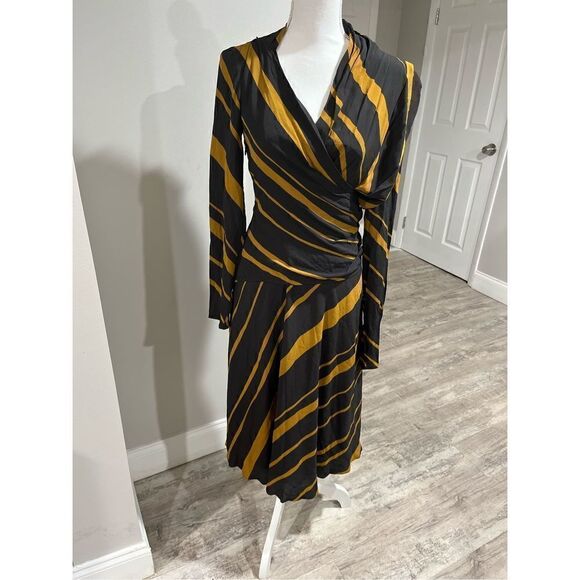 Proenza Schouler Crepe De Chine Twist Midi Dress Size 6 NWT - Picture 7 of 9